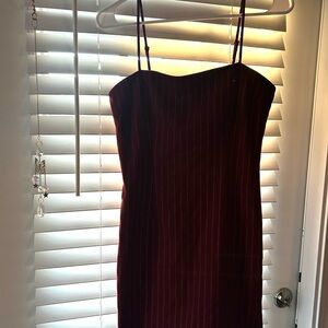 Forever 21 Burgundy Strapless Dress